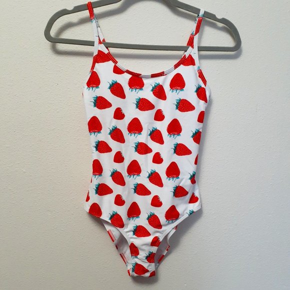 ROMWE Other - ROMWE Strawberry Print One piece swimsuit small